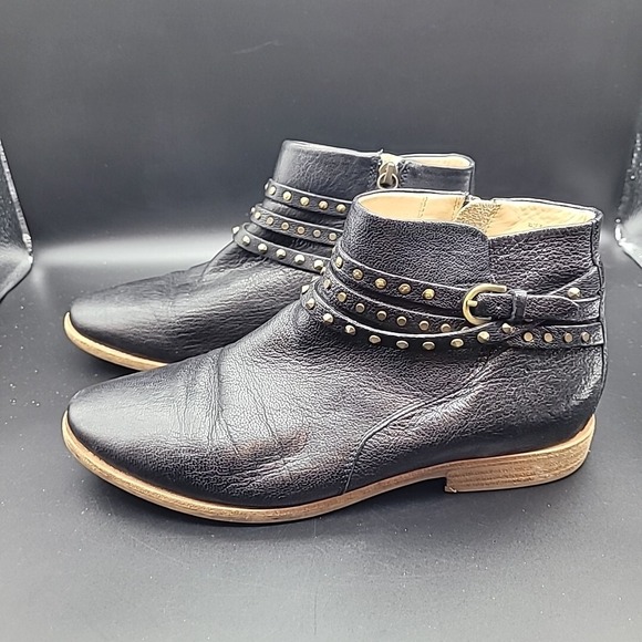 GEOX Respira Women's‎ EU 39 US 8.5 Black Leather Ankle Boots ~ D Elixir 5 - Picture 1 of 16